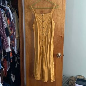 Old Navy Mustard Midi Dress